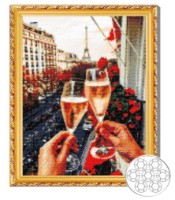 Алмазная мозаика Art Gallery Premium Champagne In Paris 40x50cm (GA80318)