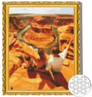 Алмазная мозаика Art Gallery Premium Couple By The Canyon 40x50cm (GA87111)