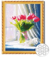 Mozaic cu diamante Art Gallery Premium Delicate Tulips 30x40cm (GB86694)