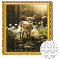 Mozaic cu diamante Art Gallery Premium Fawn In The Spring Forest 30x40cm (GB87751)