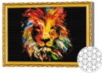 Mozaic cu diamante Art Gallery Premium Fantasy Lion 30x40cm (GB82458)
