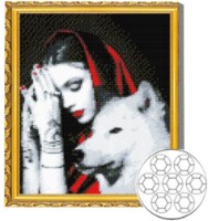 Mozaic cu diamante Art Gallery Premium Girl And The Wolf 30x40cm (GB86132)