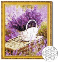 Mozaic cu diamante Art Gallery Premium Handbag With Lavender 30x40cm (GB79795)