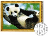 Mozaic cu diamante Art Gallery Premium Panda On Wood 30x40cm (GB77821)