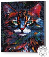 Mozaic cu diamante Art Gallery Premium Multi-Colored Cat 30x40cm (GB86312)