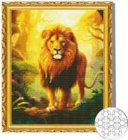 Алмазная мозаика Art Gallery Premium Majestic Lion 40x50cm (GA87193)
