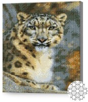 Mozaic cu diamante Art Gallery Premium Snow Leopard 30x40cm (GB87788)