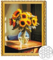 Алмазная мозаика Art Gallery Premium Sunflowers In A Glass Vase 40x50cm (GA87276)