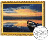 Алмазная мозаика Art Gallery Premium Sunset By The Ocean 40x50cm (GA82190)