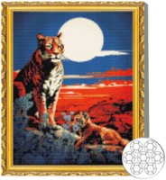 Алмазная мозаика Art Gallery Premium Tigers 40x50cm (GA86373)