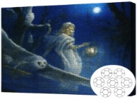 Алмазная мозаика Art Gallery Premium Winter Witch In The Forest 40x50cm (GA77130)