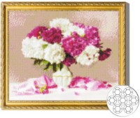 Алмазная мозаика Art Gallery Premium White & Pink Peonies 40x50cm (GA73643)