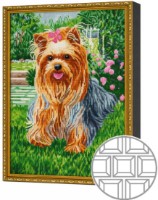 Алмазная мозаика Art Gallery Premium Yorkshire Terrier 40x50cm (QB201263)