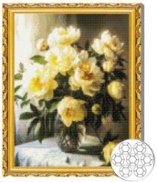 Алмазная мозаика Art Gallery Premium Peonies In The Sun 40x50cm (GA87378)