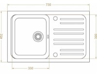 Chiuvetă de bucătărie Montebella Bars 358R imaginea #2 — magazin online Desire.md