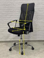 Scaun de birou ART Dakar OC (70cm) Black (+pernuta lombara cadou) imaginea #5 — magazin online Desire.md