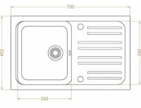 Chiuvetă de bucătărie Montebella Pantera 357L imaginea #2 — magazin online Desire.md