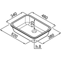 Chiuvetă de bucătărie Elleci Intenso 04834 Dual Mount White (BDINT048WH34) imaginea #2 — magazin online Desire.md
