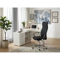 Scaun de birou Fabrik Home N 23 Modern Black Fabric imaginea #2 — magazin online Desire.md