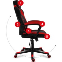Scaun de birou Huzaro FORCE 2.5 Red imaginea #2 — magazin online Desire.md