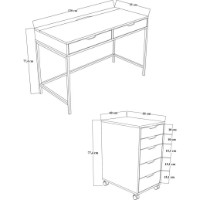 Masa de birou Trendy Working 1600-77 120x77,4x55cm (GTR008018) imaginea #3 — magazin online Desire.md