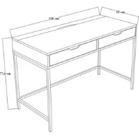Masa de birou Trendy Working 1600-79 120x77,4x55cm (GTR008017) imaginea #2 — magazin online Desire.md