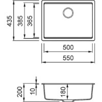 Chiuvetă de bucătărie Elleci Time 105 UM 48 Cemento (LG210548BSO) imaginea #2 — magazin online Desire.md