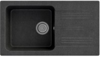 Chiuvetă de bucătărie Granitan ADA 775x435mm Black/Metalic (07278001040)