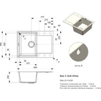 Chiuvetă de bucătărie Reginox Bari 5 Soft White imaginea #2 — magazin online Desire.md