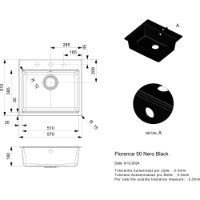Chiuvetă de bucătărie Reginox Florence 50 Nero Black imaginea #2 — magazin online Desire.md
