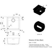 Chiuvetă de bucătărie Reginox Messina 40 Nero Black imaginea #2 — magazin online Desire.md