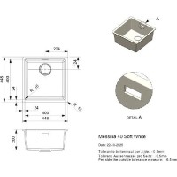 Chiuvetă de bucătărie Reginox Messina 40 Soft White imaginea #2 — magazin online Desire.md