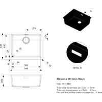 Chiuvetă de bucătărie Reginox Messina 50 Nero Black imaginea #2 — magazin online Desire.md