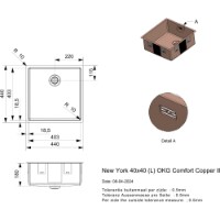 Chiuvetă de bucătărie Reginox New York 40x40 Copper II imaginea #2 — magazin online Desire.md