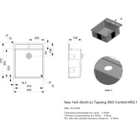 Chiuvetă de bucătărie Reginox New York 40x40 Tapwing imaginea #2 — magazin online Desire.md