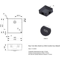 Chiuvetă de bucătărie Reginox New York Slim 40x40 Gun Metal II imaginea #2 — magazin online Desire.md