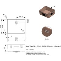Chiuvetă de bucătărie Reginox New York Slim 50x40 Copper II imaginea #2 — magazin online Desire.md