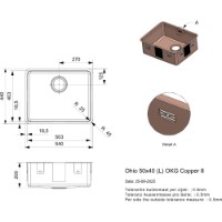 Chiuvetă de bucătărie Reginox Ohio 50x40 Copper II imaginea #2 — magazin online Desire.md