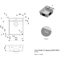 Кухонная мойка Reginox Vero 40x40 Tapwing (R41185) фото №2 — интернет-магазин Desire.md