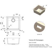 Chiuvetă de bucătărie Reginox Verona 40 Champagne imaginea #2 — magazin online Desire.md