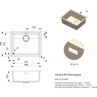 Chiuvetă de bucătărie Reginox Verona 50 Champagne (R40959) imaginea #2 — magazin online Desire.md