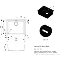 Chiuvetă de bucătărie Reginox Verona 50 Nero Black (R40294) imaginea #2 — magazin online Desire.md
