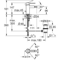 Baterie pentru bideu Grohe Essence 24178001 imaginea #2 — magazin online Desire.md