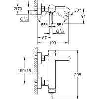 Baterie pentru cadă Grohe Essence 33624001/25250001 imaginea #4 — magazin online Desire.md