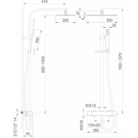 Душевой набор Imprese Grafiky ZMK0424070480 фото №3 — интернет-магазин Desire.md