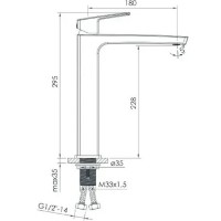 Смеситель для умывальника Imprese Grafiky ZMK1724150352 фото №2 — интернет-магазин Desire.md