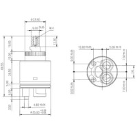 Картридж для смесителя Imprese Sedal (EN-35C/D) фото №2 — интернет-магазин Desire.md