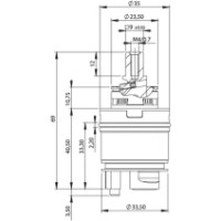 Картридж для смесителя Imprese Sedal (G-35 C/D) фото №2 — интернет-магазин Desire.md