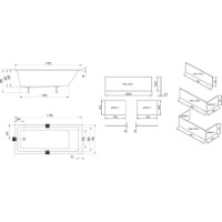 Cadă de baie Ravak 10" Slim 170x75 (CA71300000) imaginea #2 — magazin online Desire.md