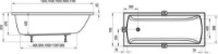 Cadă de baie Ravak Clasic II 160x70 (CC41000000) imaginea #3 — magazin online Desire.md